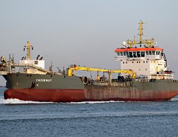 CAUSEWAY - 92m [IMO:9653197] Baggerschiff (Dredger) Aufnahme: 2016-01-18 Baujahr: 2013 | DWT: 5950t | Breite: 19m | Tiefgang: 7,25m Baggerkapazität: 4500 m³ | max....