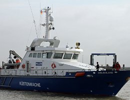 HELGOLAND - 35m [KEINE IMO-NUMMER] Polizei/ Küstenwache Aufnahme: 2016-03-21 Baujahr: 2014 | DWT: 47t | Breite: 7m | Tiefgang: 1,60m Maschinenleistung: 2880 KW |...