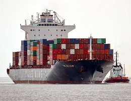 YM ANTWERP - 260m (ex) [IMO:9443580] Containerschiff (Container Ship) Neuer Name: SYNERGY ANTWERP Aufnahme: 2018-03-27 Baujahr: 2008 | DWT: 50500t | Breite: 32m | Ladekapazität: 4253...