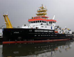 ATAIR - 75m [IMO:9835496] Forschungsschiff (Research/Survey Vessel) LNG- Antrieb Aufnahme: 2021-05-01 Baujahr: 2020 | DWT: 1211t | Breite: 16,80m | Tiefgang: max. 5,20m...