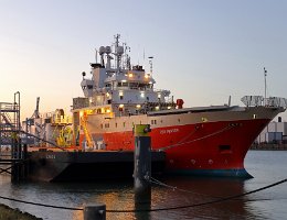 EDT PROTEA - 91m [IMO:9019107] Forschungsschiff (Research/Survey Vessel) Aufnahme: 2018-02-23 Baujahr: 1991 | DWT: 1274t | Breite: 15m | Tiefgang: 6,83m Maschinenleistung: 8800...