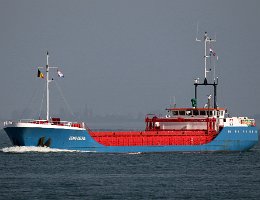 EEMS DELFIA - 79m [IMO:8411633] Frachtschiff (General Cargo) Aufnahme: 2018-10-19 Baujahr: 1985 | DWT: 1475t | Breite: 10,25m | Tiefgang: max. 3,27m Maschinenleistung: 580 KW |...