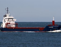 FRI KARMSUND - 90m [IMO:9211066] Frachtschiff (General Cargo) Aufnahme: 2020-09-18 Baujahr: 1999 | DWT: 4935t | Breite: 13,60m | Tiefgang: 6,36m Maschinenleistung: 1823 KW |...