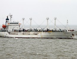 AVUNDA REEFER - 132m [IMO:9072824] Kühlschiff (Reefer) Aufnahme: 2016-01-02 Baujahr: 1994 | DWT: 7957t | Breite: 21m Maschinenleistung: 7313 KW