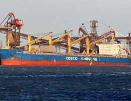 FENG SHOU HAI - 200m [IMO:9727651] Massengutfrachter (Bulk Carrier) Aufnahme: 2020-03-12 Baujahr: 2017 | DWT: 63366t | Breite: 32m Maschinenleistung: 9655 KW
