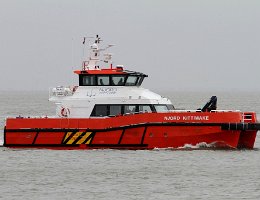 NJORD KITTIWAKE - 21m [KEINE IMO-NR.] Crew Boat Baujahr: 2014 | Breite: 7,4m | Tiefgang: 1,65m Geschwindigkeit: 25 kn