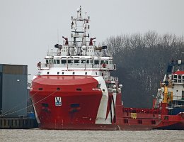 VOS PRIME - 80m [IMO:9689213] Versorgungsschiff (Offshore Supply Ship) Aufnahme: 2017-02-12 Baujahr: 2015| DWT: 3828t | Breite: 18,40m | Tiefgang: max. 6,35m Maschinenleistung:...