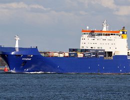 CATHERINE - 182m [IMO:9209453] Ro-Ro Schiff (Ro-Ro cargo) Neuaufnahme: 2017-09-22 Baujahr: 2002 | DWT: 13320t | Breite: 26m Maschinenleistung: 4500 KW