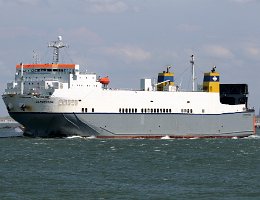 CLEMENTINE - 162m [IMO:9125384] Ro-Ro Schiff (Ro-Ro cargo) Neuaufnahme: 2020-07-03 (2014-04-15) Baujahr: 1997 | DWT: 9655t | Breite: 26m | Tiefgang: 6,50m | PKW: 654...