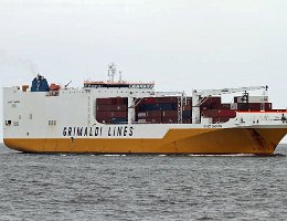 GRANDE CAMEROON - 211m [IMO:9377482] Ro-Ro/ ConRo- Schiff (Ro-Ro cargo) Aufnahme: 2014-08-04 Baujahr: 2010 | DWT: 26652t | Breite: 32m | Ladekapazität: 800 TEU / 2000 CEU...