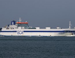 SCA ÖSTRAND - 170m [IMO:9087362] Ro-Ro Schiff (Ro-Ro cargo) Aufnahme: 2020-07-18 Baujahr: 1996 | DWT: 11561t | Breite: 24m | Tiefgang: 6,70m Maschinenleistung: 9000 KW |...