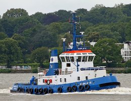 FAIRPLAY VI - 28m [IMO:9032185] Hafenschlepper (Tug) Aufnahme: 2017-07-02 Baujahr: 1992 | Bollard pull: 41t |Breite: 9m | Tiefgang: 5,25m Maschinenleistung: 2250 KW |...