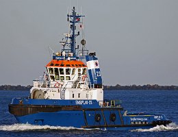 FAIRPLAY-23 - 36m [IMO:9148776] Hafenschlepper (Tug) Aufnahme: 2016-11-25 Baujahr: 1998 | BP: 52t | Breite: 11m | Tiefgang: 5,00m Maschinenleistung: 3292 KW | Geschwindigkeit:...