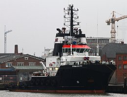 BREMEN FIGHTER - 49m [IMO:9321287] Offshoreschlepper (Tug) Aufnahme: 2017-01-01 Baujahr: 2004 | Bollard pull: 104t | Breite: 14,06m | Tiefgang: 6,00m Maschinenleistung: 5940 KW |...
