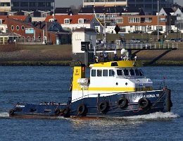 CATHARINA 11 - 20m [IMO:8433435] Schleppper (Tug) Aufnahme: 2019-02-15 Baujahr: 1992 | Bollard pull: 13t | Breite: 6m | Tiefgang: 2,54m Maschinenleistung: 714 KW |...