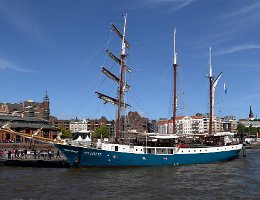 ATLANTIS - 43m [IMO:8333635] Segelschiff (sailing ship) Dreimaster Neuaufnahme: 2019-05-11 (2016-05-05) Baujahr: 1905 | DWT: 73t | Breite: 7,45m Segelfläche: 750 m²