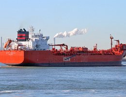 BETTY KNUTSEN - 183m [IMO:9172870] Rohöltanker (Crude Oil Tanker) Shuttletanker Aufnahme: 2019-02-15 Baujahr: 1999 | DWT: 35807t | Breite: 27,40m | Tiefgang: 11,50m...