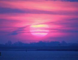 Impressionen - 0007 Sonnenaufgang vom STEUBENHÖFT (Cuxhaven) aus...