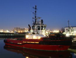 [Nachtaufnahme] SMIT SCHELDE Smit Schelde im Morgengrauen