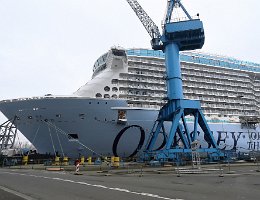 [Schiffe Spezial] ODYSSEY OF THE SEAS (2) Die Odyssey of the Seas am 01.01.2021 in Papenburg an der Meyer Werft