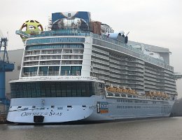 [Schiffe Spezial] ODYSSEY OF THE SEAS (5) Die Odyssey of the Seas am 2021-01-01 in Papenburg an der Meyer Werft