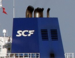 SCF (1) Sowkomflot (SCF) russische Reederei mit Sitz in St. Petersburg seit: 1988 Foto: SCF IRTYSH [IMO:9397535]