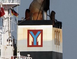 Yang Ming Yang Ming Marine Transport Corp. (YM) taiwanische Reederei mit Sitz in Kellung seit: 1972 Foto: YM EVOLUTION [IMO:9496460]