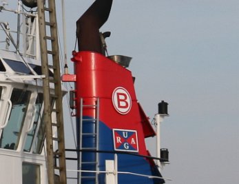 Buchstabe B Schornsteinmarken von Schiffen / Funnel Marks