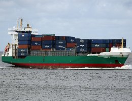 alte Lackierung: ANGELA - 134m (aF) [IMO:9326976] - alte Lackierung Feederschiff Aufnahme: 2020-08-23 Baujahr: 2005 | DWT: 11403t | Breite: 23m | Tiefgang: 8,70m | Ladekapazität: 862 TEU...