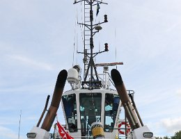[auf der Brücke] SMIT HUDSON Auf dem Schlepper SMIT HUDSON...
