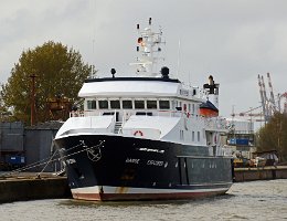 HANSE EXPLORER - 48m [IMO:9346110] Yacht Aufnahme: 2017-04-13 Baujahr: 2006 | DWT: 198t | Breite: 10,4m | Tiefgang: max. 3,52m Maschinenleistung: 1360 KW | Geschwindigkeit: 13 kn